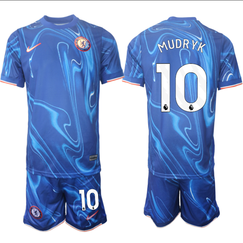 Men 2024-2025 Club Chelsea home Blue #10 Soccer Jersey